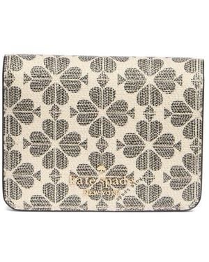 Kate Spade Signature Spade Flower Small Bifold Wallet - Gray