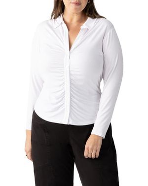 Sanctuary The Dreamgirl Button Up Top - White