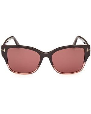 Tom Ford 55Mm Butterfly Sunglasses - Pink
