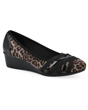 White Mountain Bowie Wedge Pump - Black