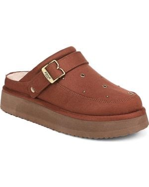 Dr. Scholls Chillout Stud Platform Clog - Brown