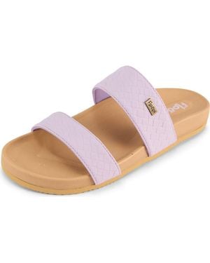 FLOOPI Double Strap Slide Sandal - Pink