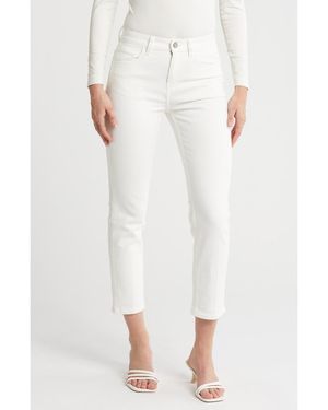 Theory Treeca Classic Straight Leg Pants - White