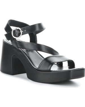 Bos. & Co. Veda Ankle Strap Platform Sandal - Metallic