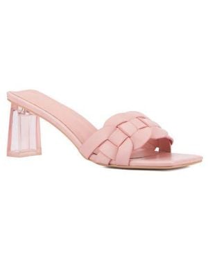 TORGEIS Ela Woven Slide Sandal - Pink