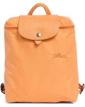Longchamp Le Pliage Nylon Canvas Backpack - Orange