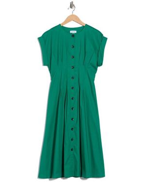 green emerald velvet dress Green Short Sleeve Dress main image 0