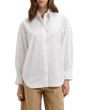 BOSS Bostaffa Cotton Button-Up Shirt - White