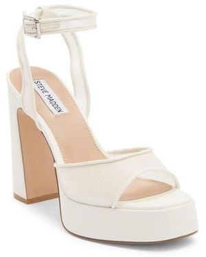 Steve Madden Kymmee Platform Pump - White