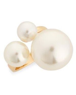 Nordstrom Rack Faux Pearl Cluster Ring - White