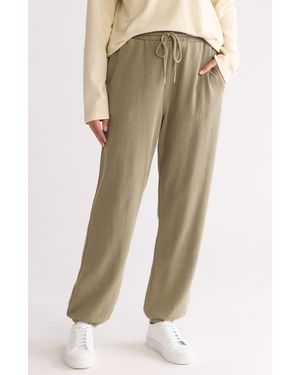C&C California Haze Skinny Beach Terry Sweatpants - Natural