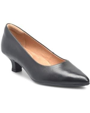 Söfft Sabrina Pointy Toe Kitten Heel Pump - Blue