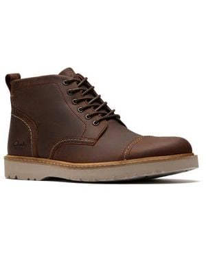 Clarks Weltridge Side Zip Boot - Brown