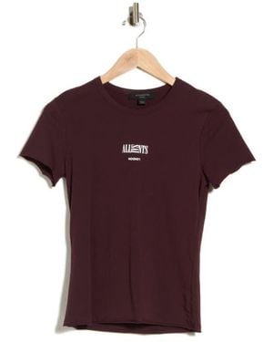 AllSaints Burman Bela Logo Graphic T-Shirt - Purple
