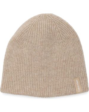 Calvin Klein Reversible Color Pop Beanie - Natural