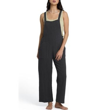 Billabong Pacific Time Cotton Gauze Jumpsuit - Black