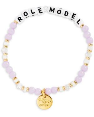Little Words Project 'Role Model' Beaded Stretch Bracelet - Metallic