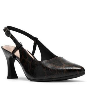 Clarks Tammitha Pointed Toe Slingback Pump - Black