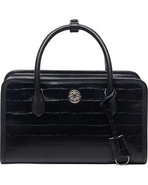 orYANY Claude Leather Satchel - Black