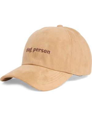 David & Young Dog Person Embroidered Baseball Cap - Natural