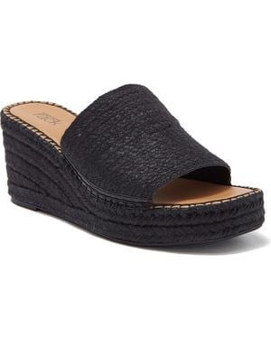 Nordstrom Rack Claire Jute Wedge Slide Sandal - Blue