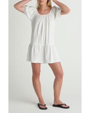 Hurley New Heights Cotton Blend Minidress - White