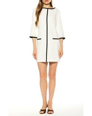 Alexia Admor Liora Bateau Neck Shift Dress - Natural