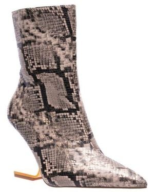 Ninety Union Inverted Heel Pointed Booties - Brown