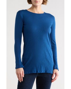 Go Couture Long Sleeve T-Shirt - Blue