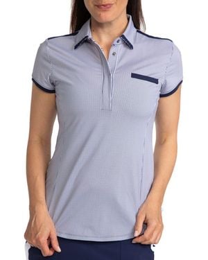 KINONA Classic Short Sleeve Golf Top - Blue