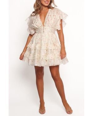 Petal & Pup Tamsin Tiered Minidress - Pink