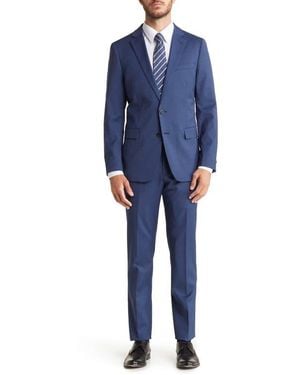 Original Penguin 2-Piece Jacket & Pants Wool Blend Suit Set - Blue