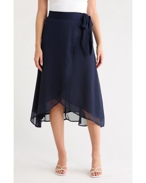 Tart Collections Yasinia Faux Wrap Skirt - Blue