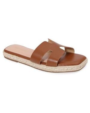 BERNESS Kendra Espadrille Slide Sandal - Brown