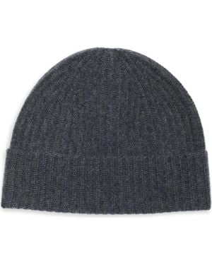 Nordstrom Cashmere Ribbed Cuff Beanie - Gray