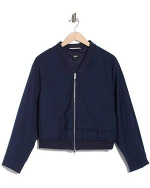 BOSS Jirian Virgin Wool Bomber - Blue