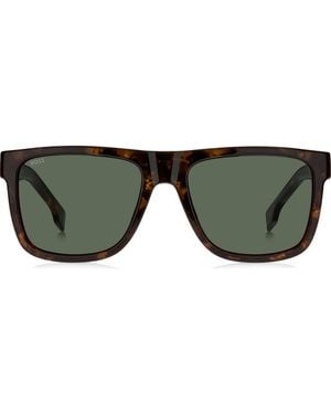BOSS 55Mm Rectangular Sunglasses - Green