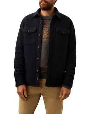 Faherty Range Fleece Lined Shirt Jacket - Black