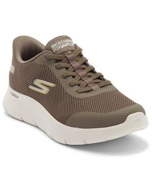 Skechers Slip-Ins: Go Walk Flex Hands Up Sneaker - Brown