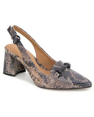 Gentle Souls Dionne Block Heel Slingback Pump - Multicolor