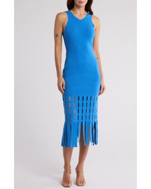 Rails Kaia Fringe Maxi Dress - Blue