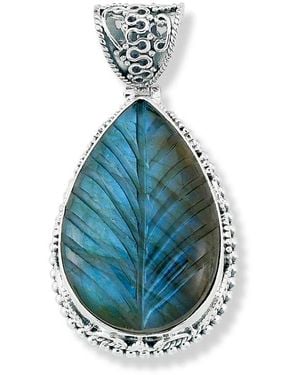Samuel B. Sterling Labradorite Pear Pendant - Blue