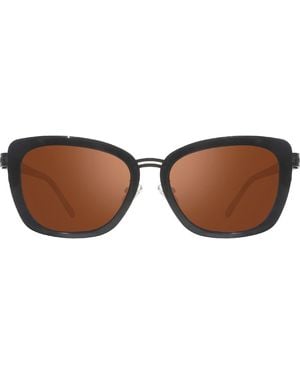 Revo Eva 63Mm Polarized Wrap Sunglasses - Brown