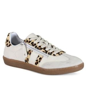 Diba True To Paz Genuine Calf Hair Sneaker - White