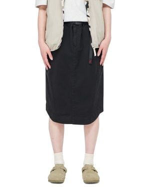 Gramicci Lili Woven Midi Skirt - Black