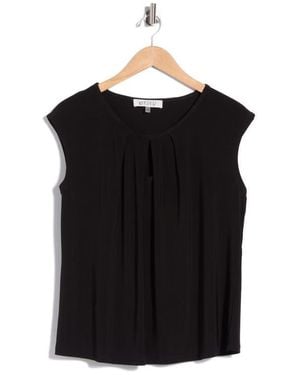 Kasper Cap Sleeve Top - Black