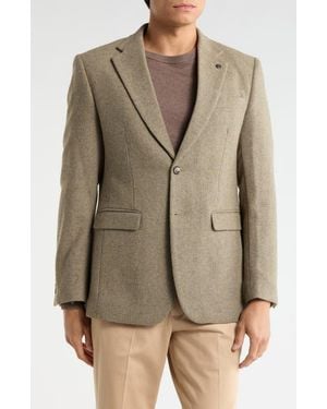 T.R. Premium Slim Fit Solid Stretch Sport Coat - Green