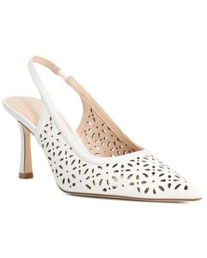 Dune Corfu Perforated Slingback Pump - White