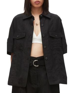 3.1 Phillip Lim Oversized Camp Shirt - Black