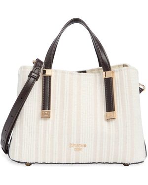Dune Dinky Dorrie Woven Canvas Satchel - Natural